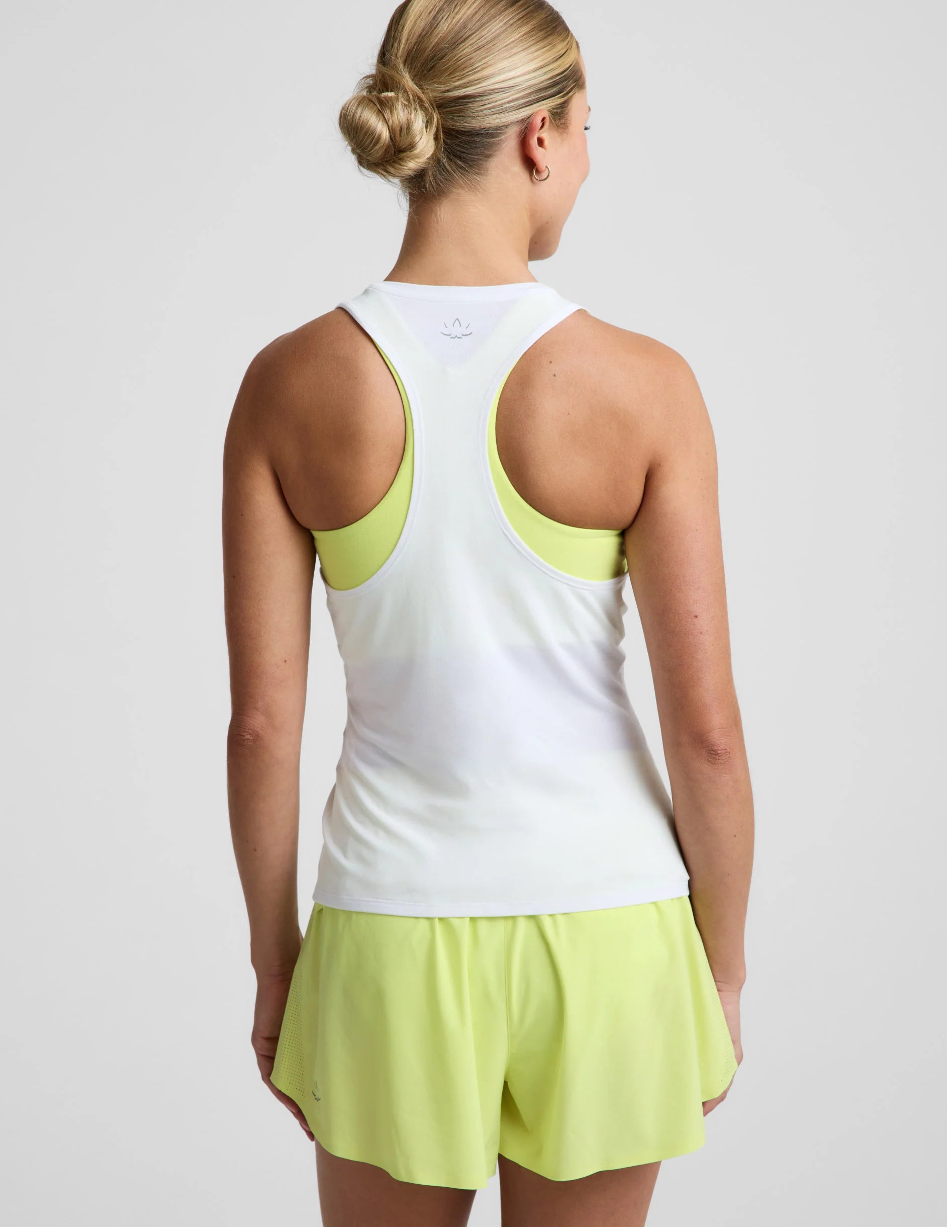 Breezeweight Active Racerback Tank-White