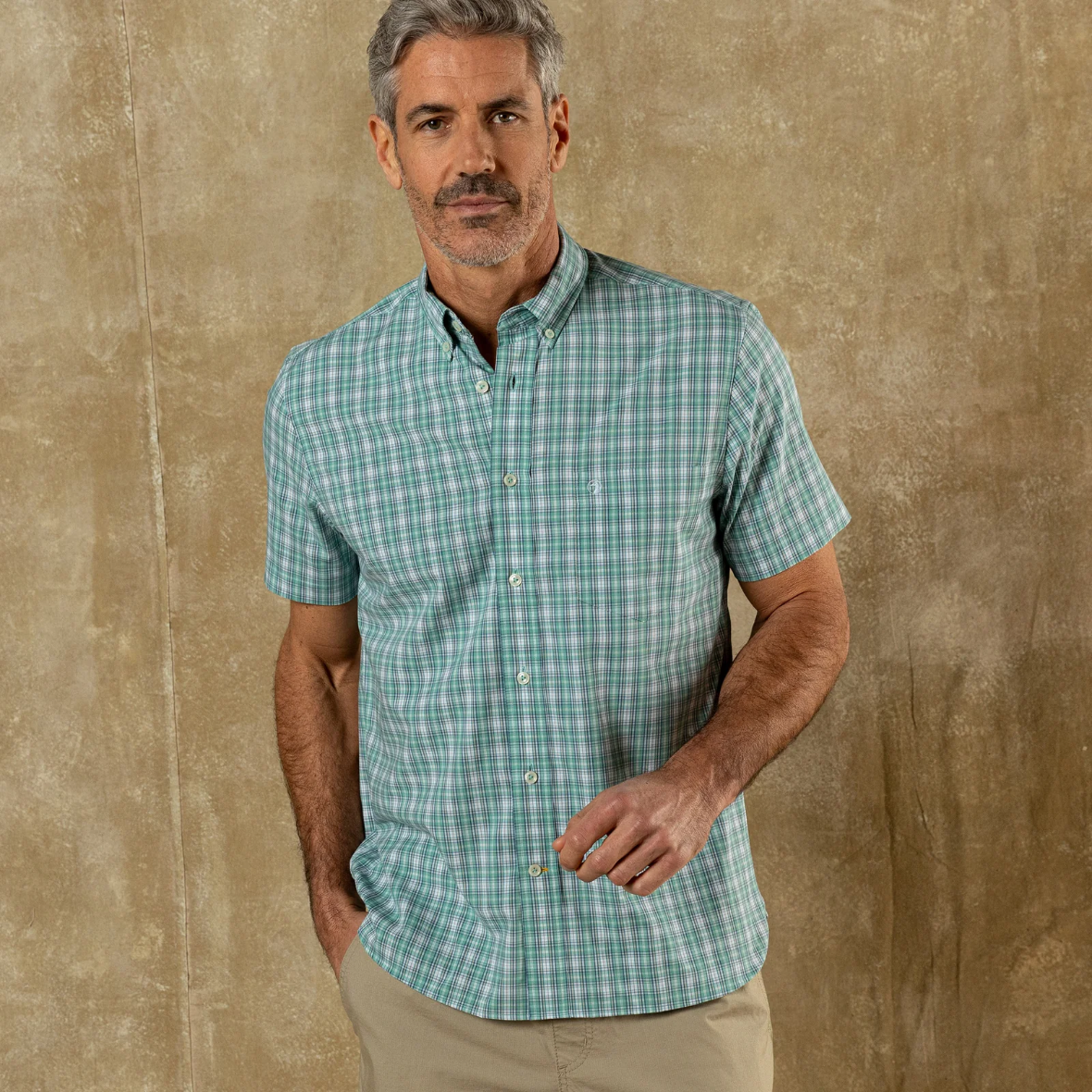 Performance Poplin Short Sleeve - Aspen Green