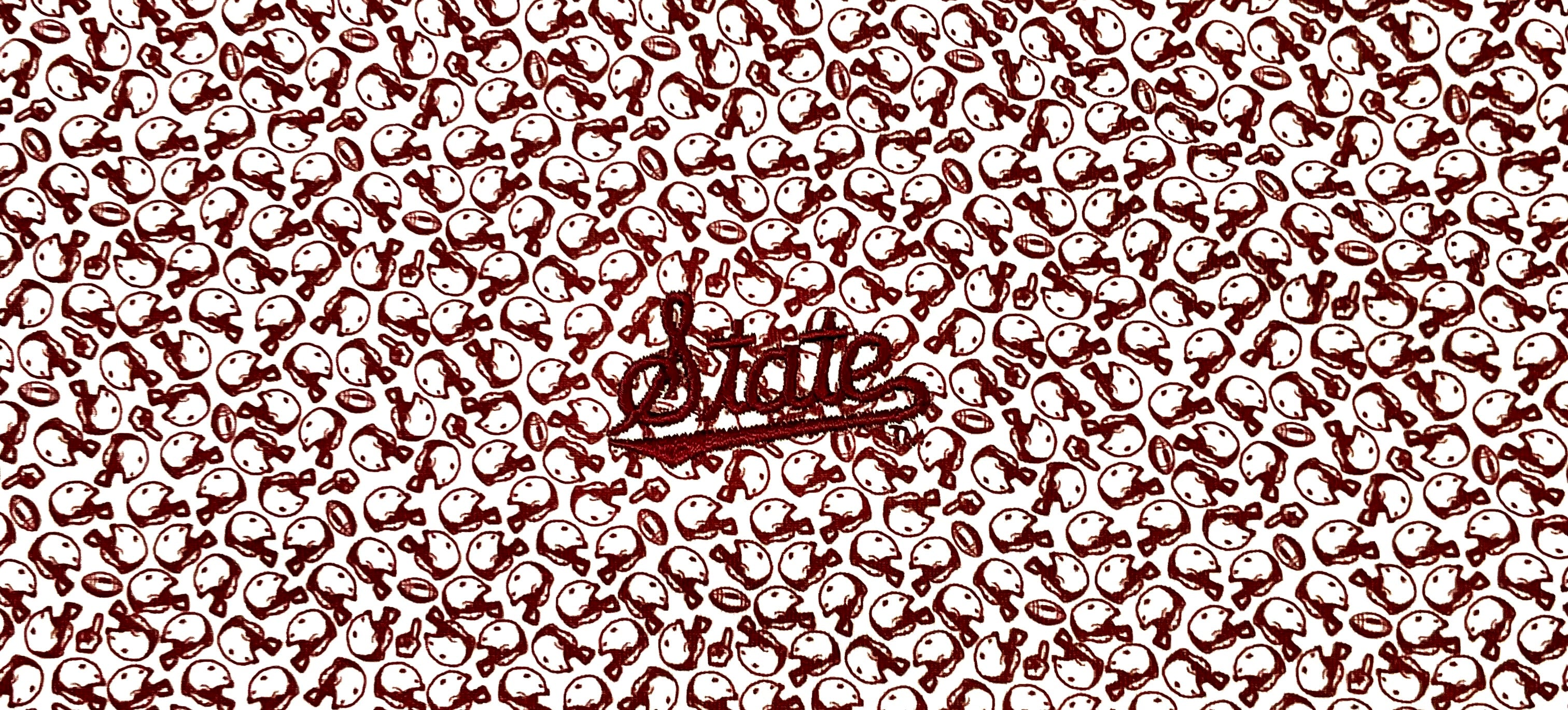 MSU Helmet Havoc Polo - Maroon