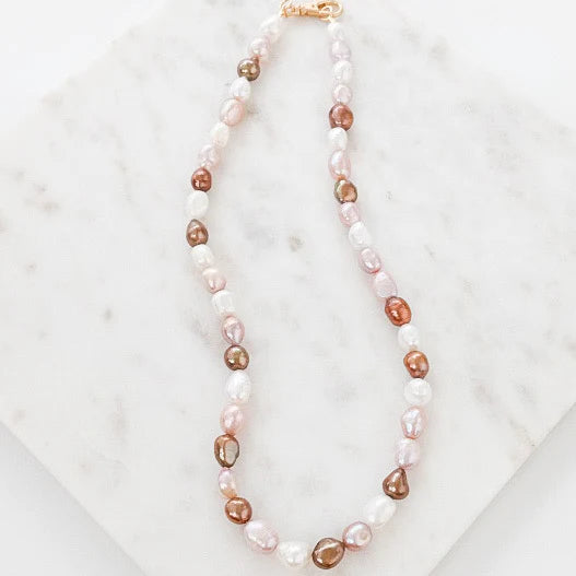 Pearl Choker Chocolate Multi by Virtue