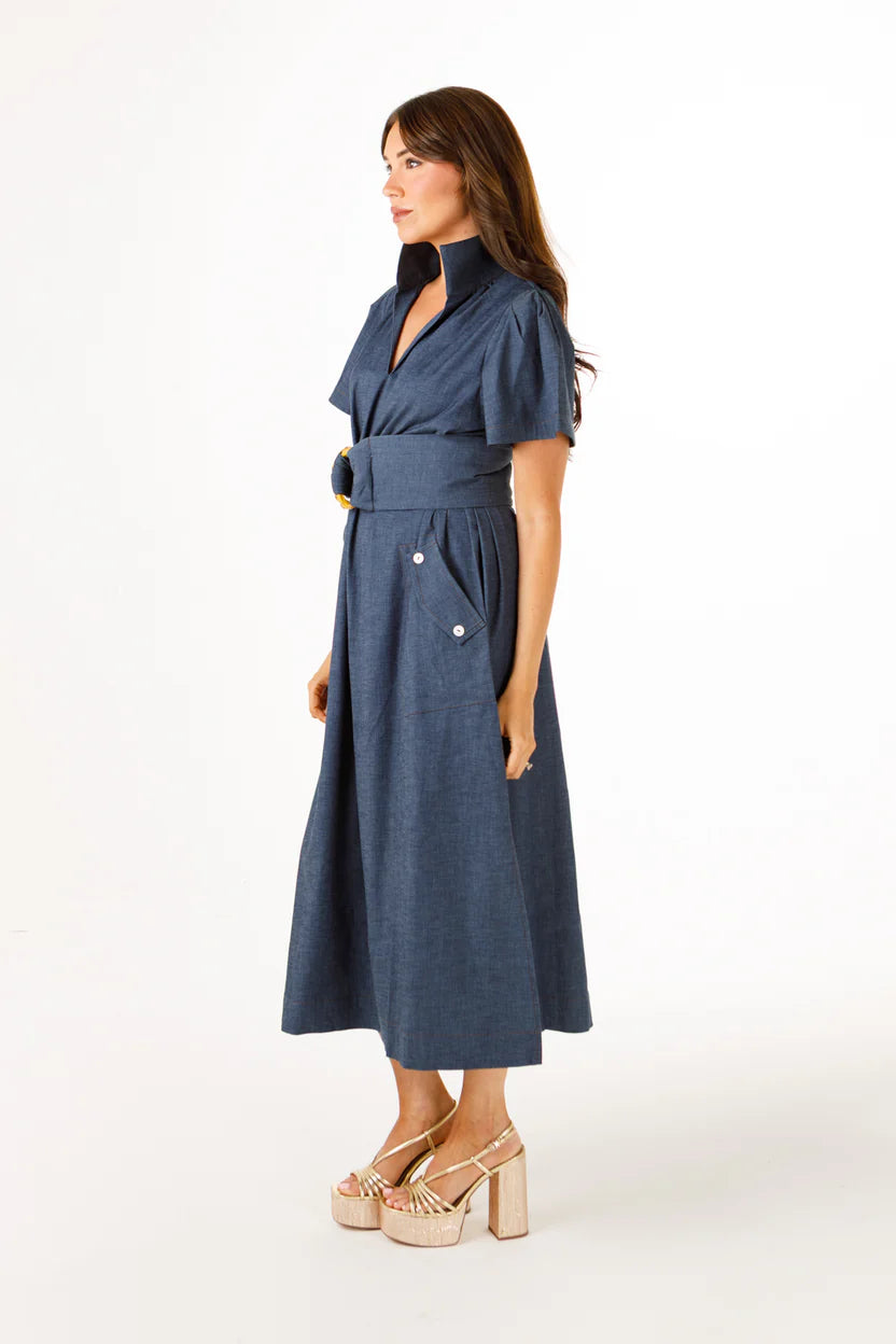 Gretchen Dress-Stretch Denim