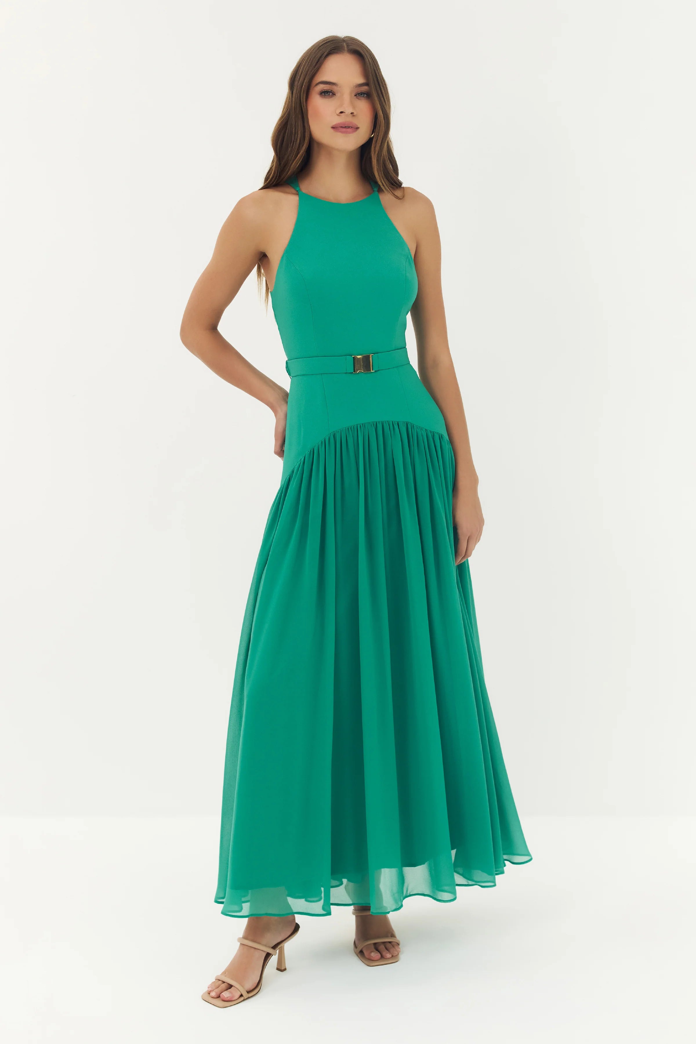 Abbey Dress-Green