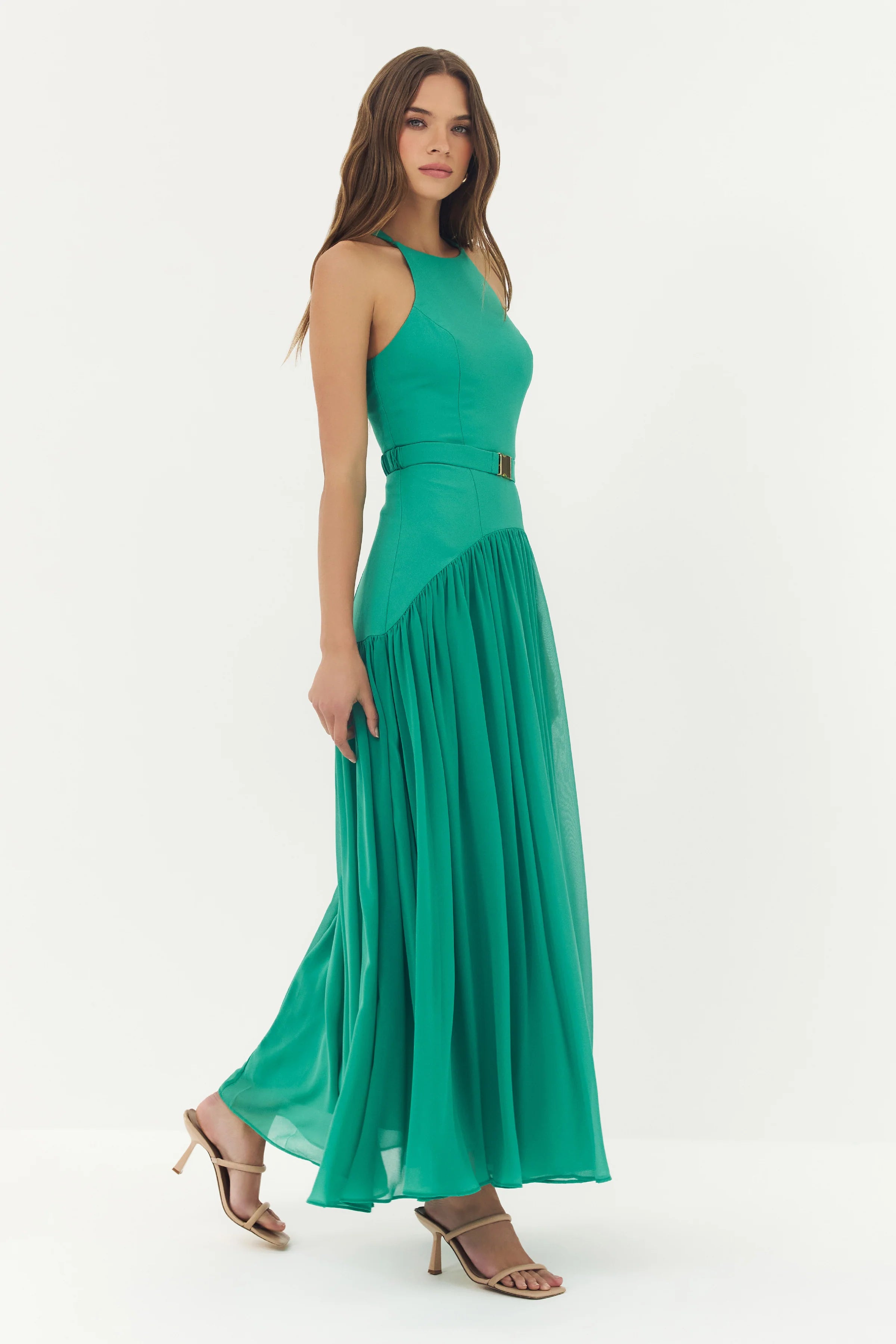 Abbey Dress-Green