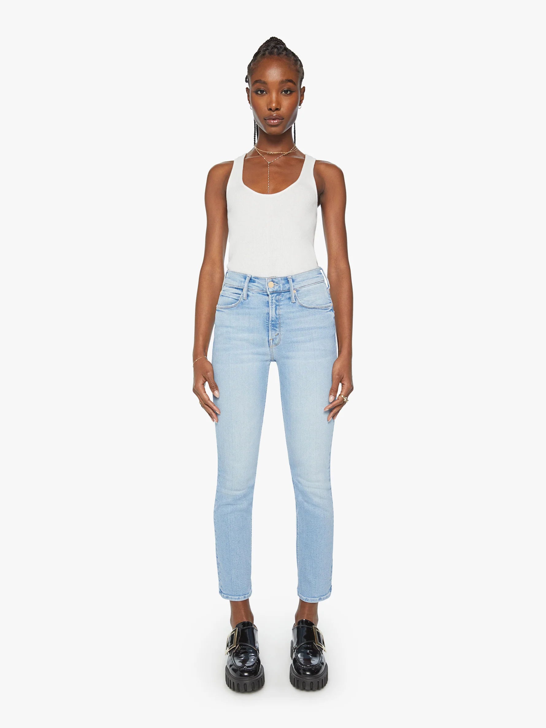 Mother-The Mid-Rise Dazzler Ankle-Limited Edition