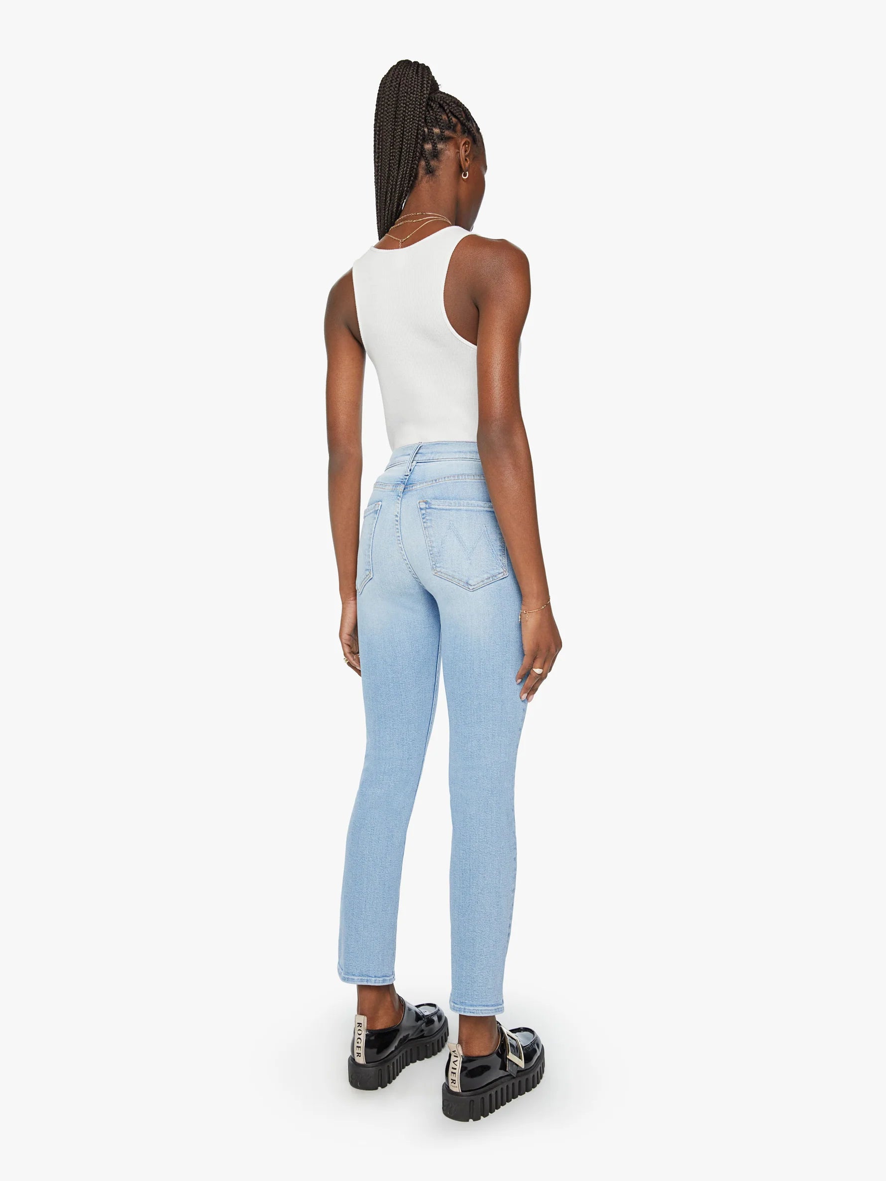 Mother-The Mid-Rise Dazzler Ankle-Limited Edition