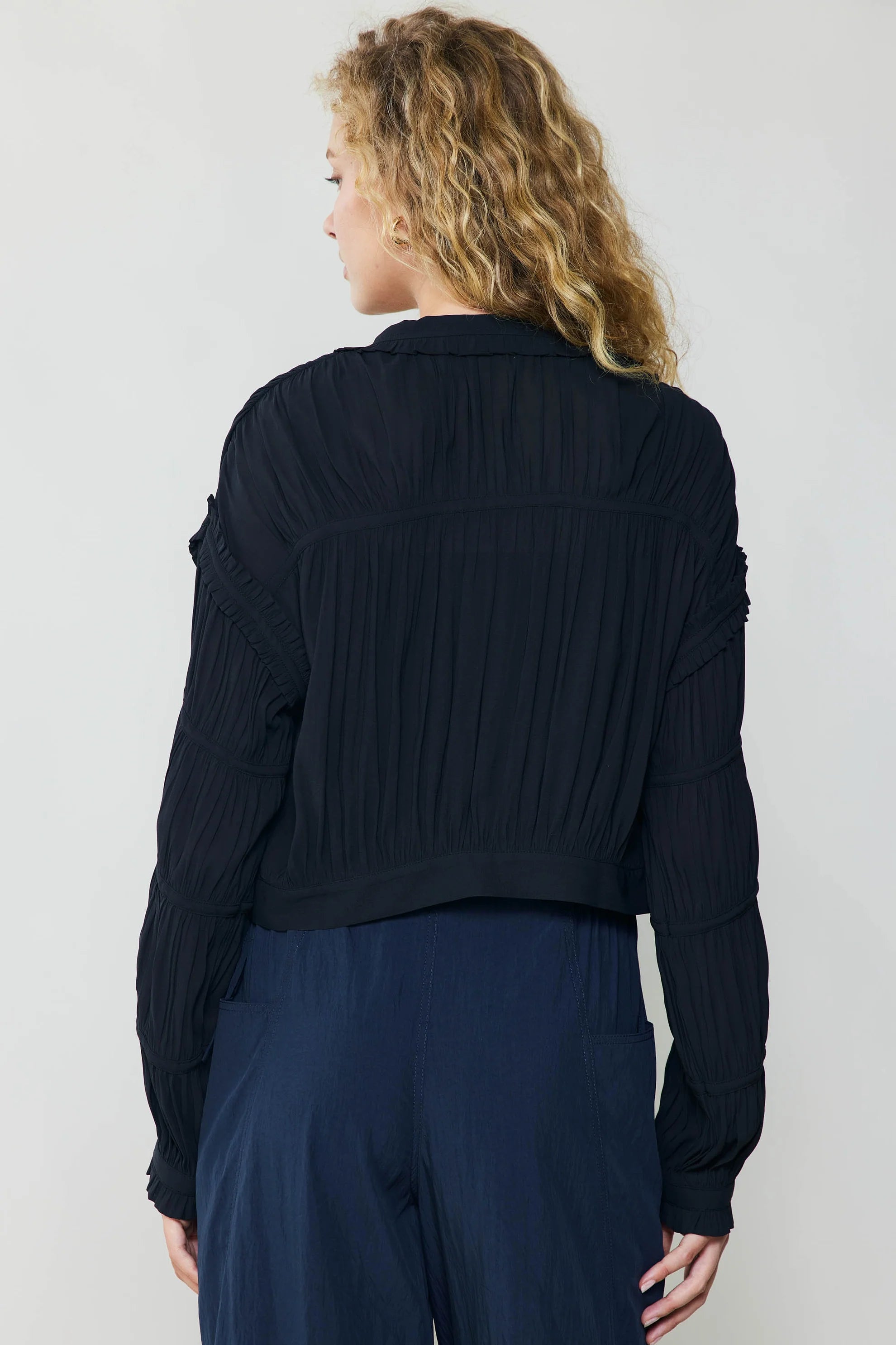 Shirred Sleeve Jacket