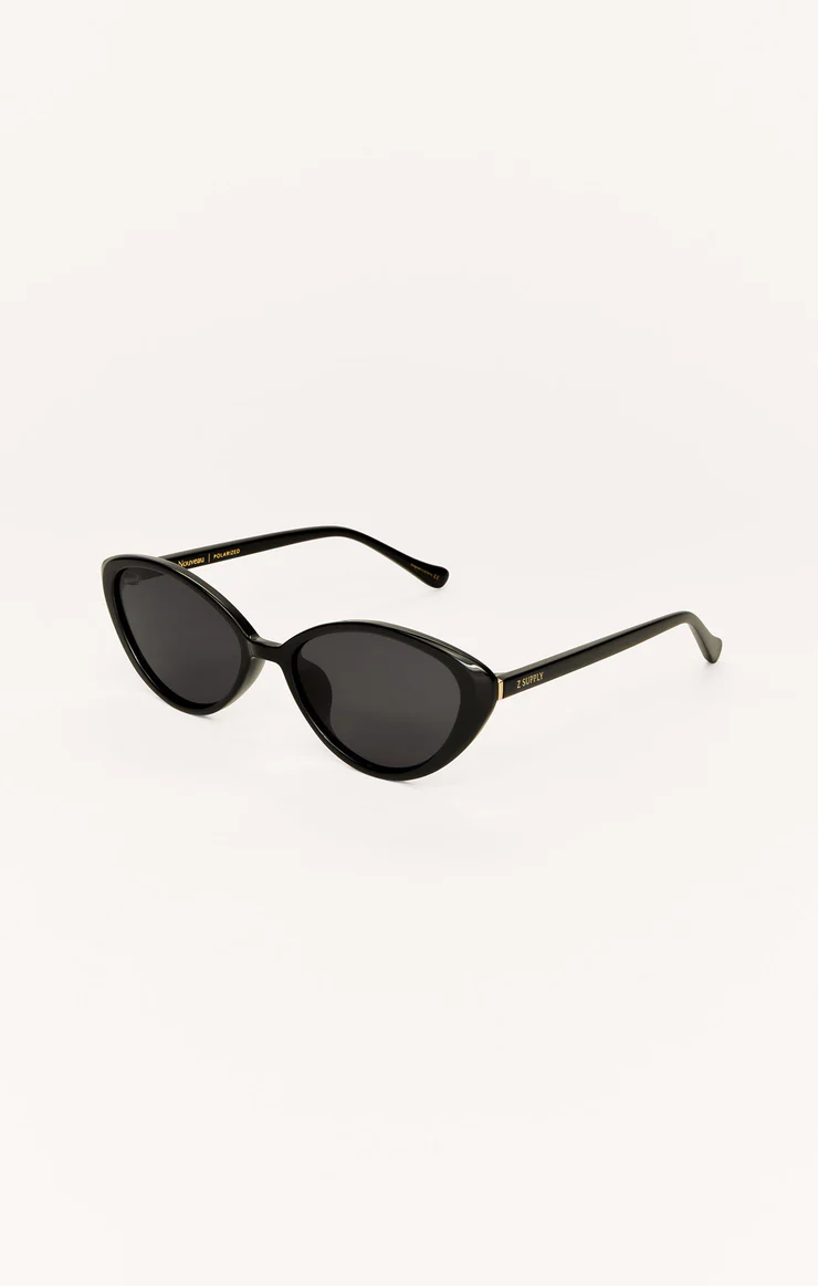 Nouveau Polarized Sunglasses - Polished Black/Grey