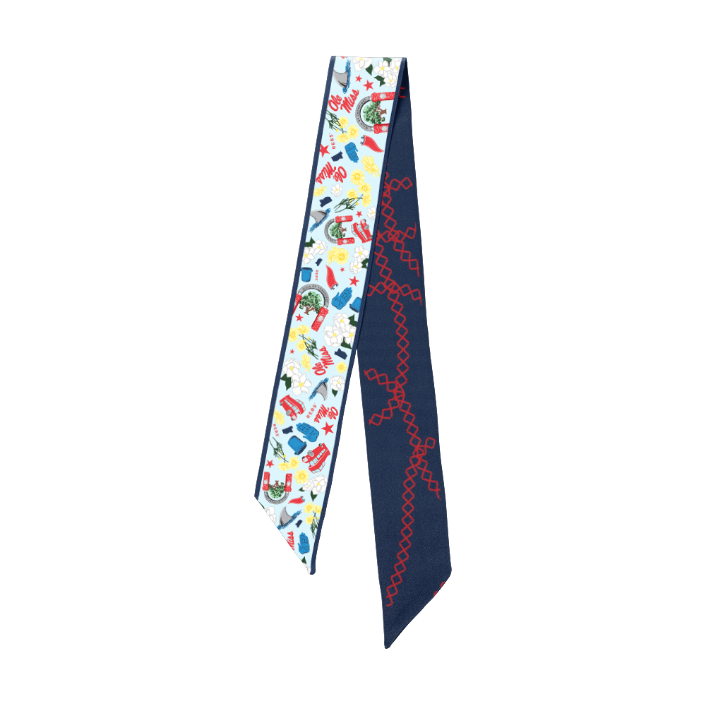 Ole Miss Rebels Skinny Scarf