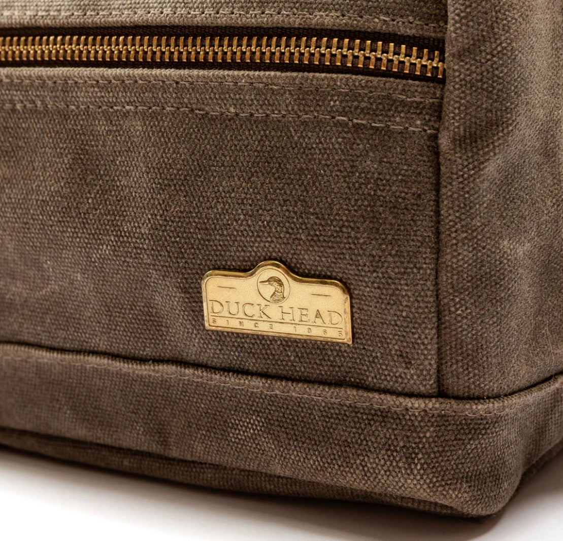 Waxed Canvas Dopp Kit - Field Brown