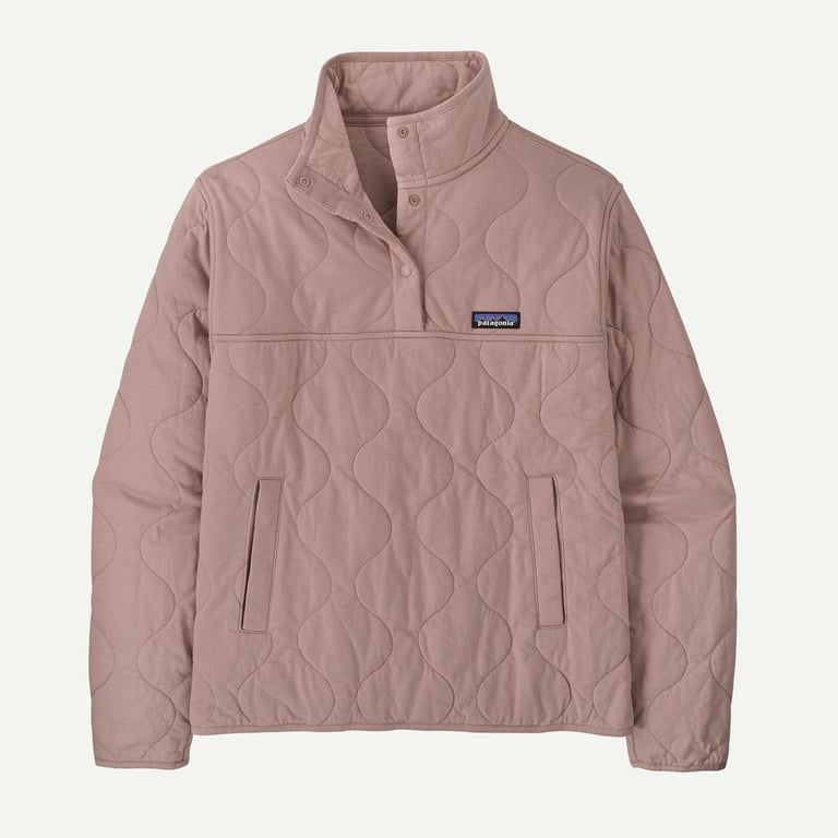 Daily Quilted Snap Pullover - Mauve