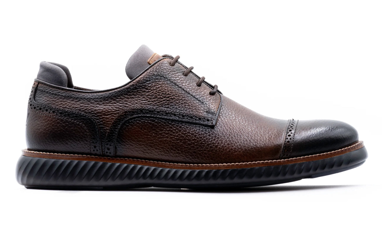 Countryaire Pebble Grain Cap Toe - Black Oak