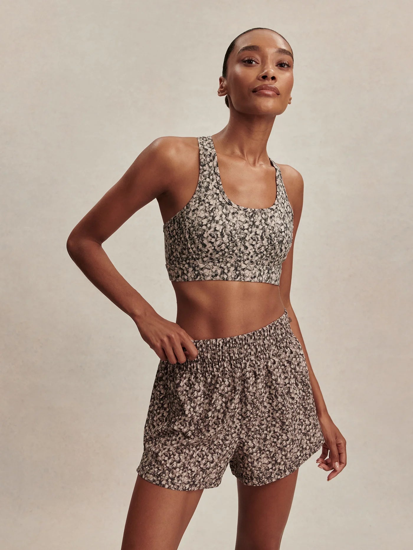 Varley-Kallin Running Short 3"-Dappled Floral