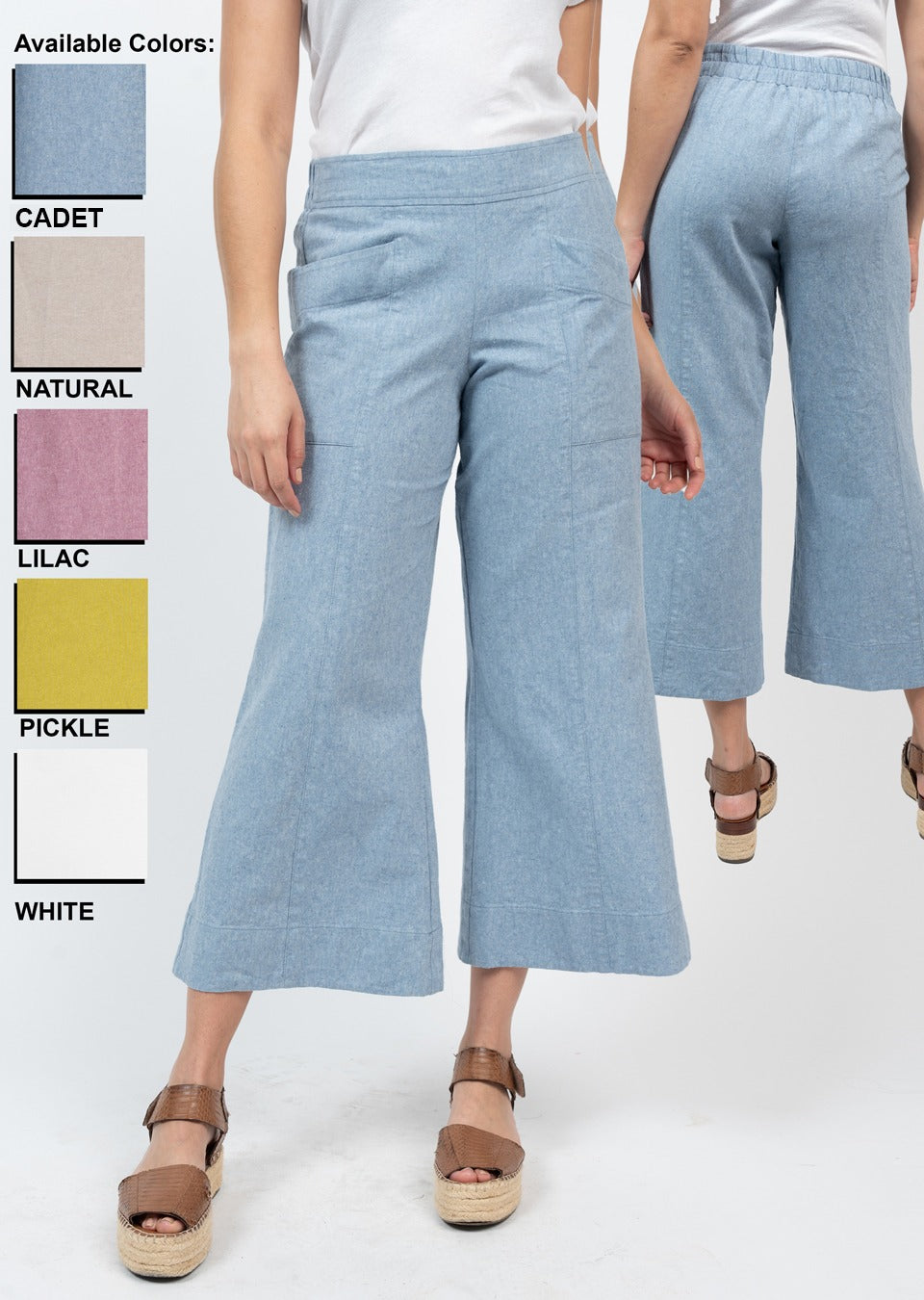 Linen Slouch Pocket Pant in Natural