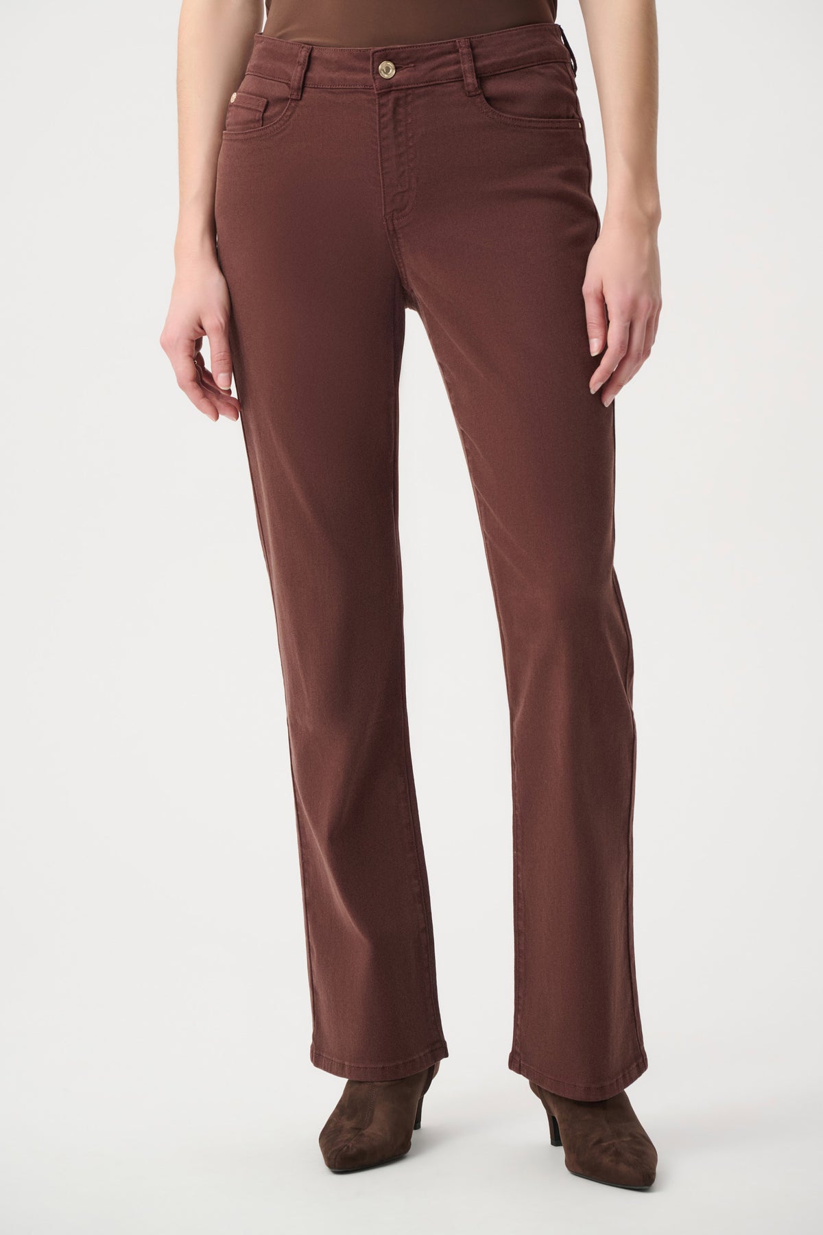 Brooke Classic Bootcut Jeans-Mahogony