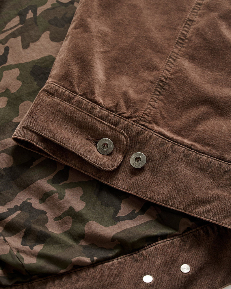 Rett Garment-Dyed Stretch Corduroy Trucker Jacket