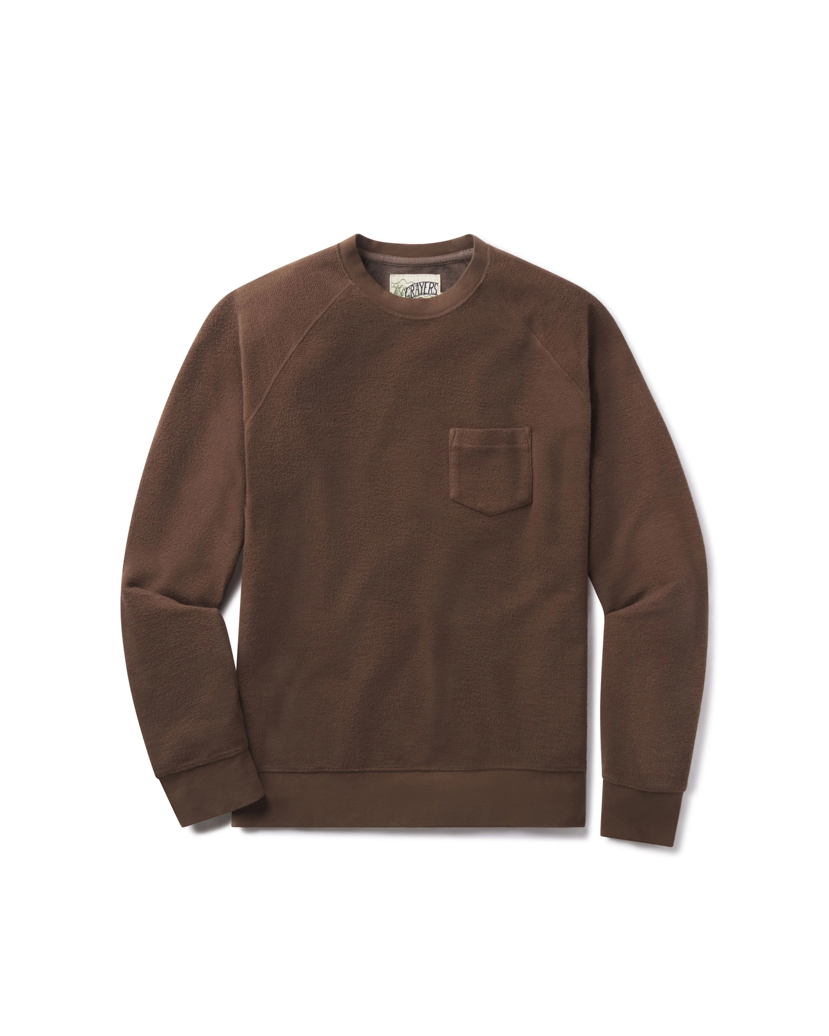 Dunlop Reverse Fleece Crewneck - Dark Earth