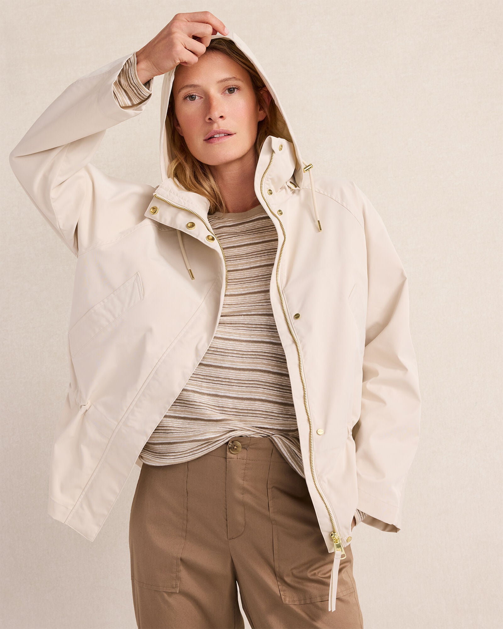 Varley Jeanie Jacket-Oat Milk
