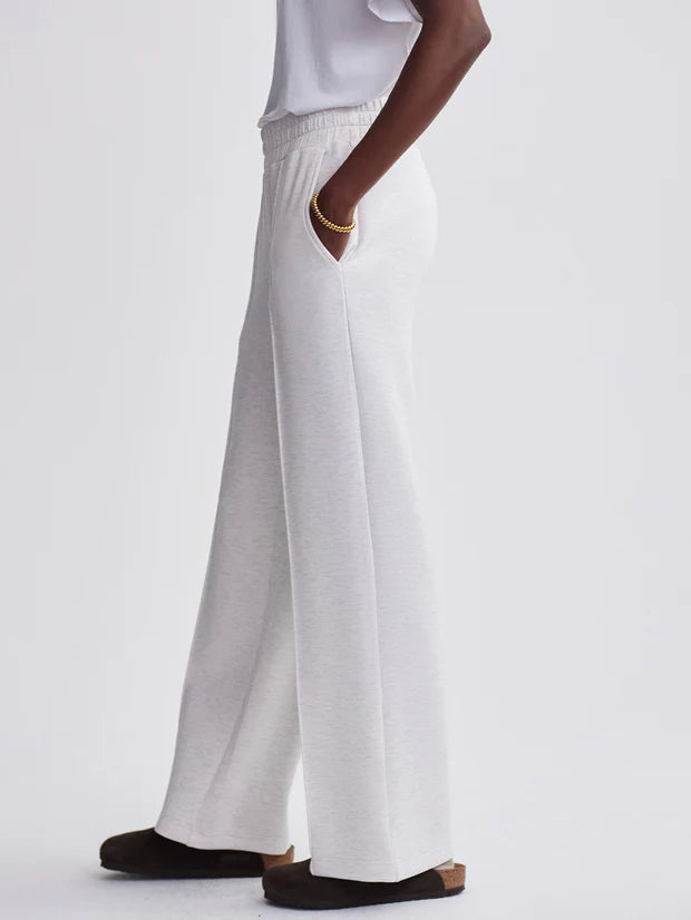 The Wide Leg Pant in Ivory Marl 28"