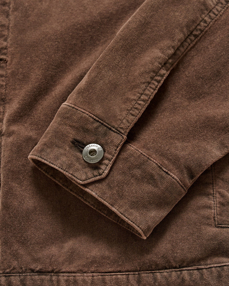 Rett Garment-Dyed Stretch Corduroy Trucker Jacket