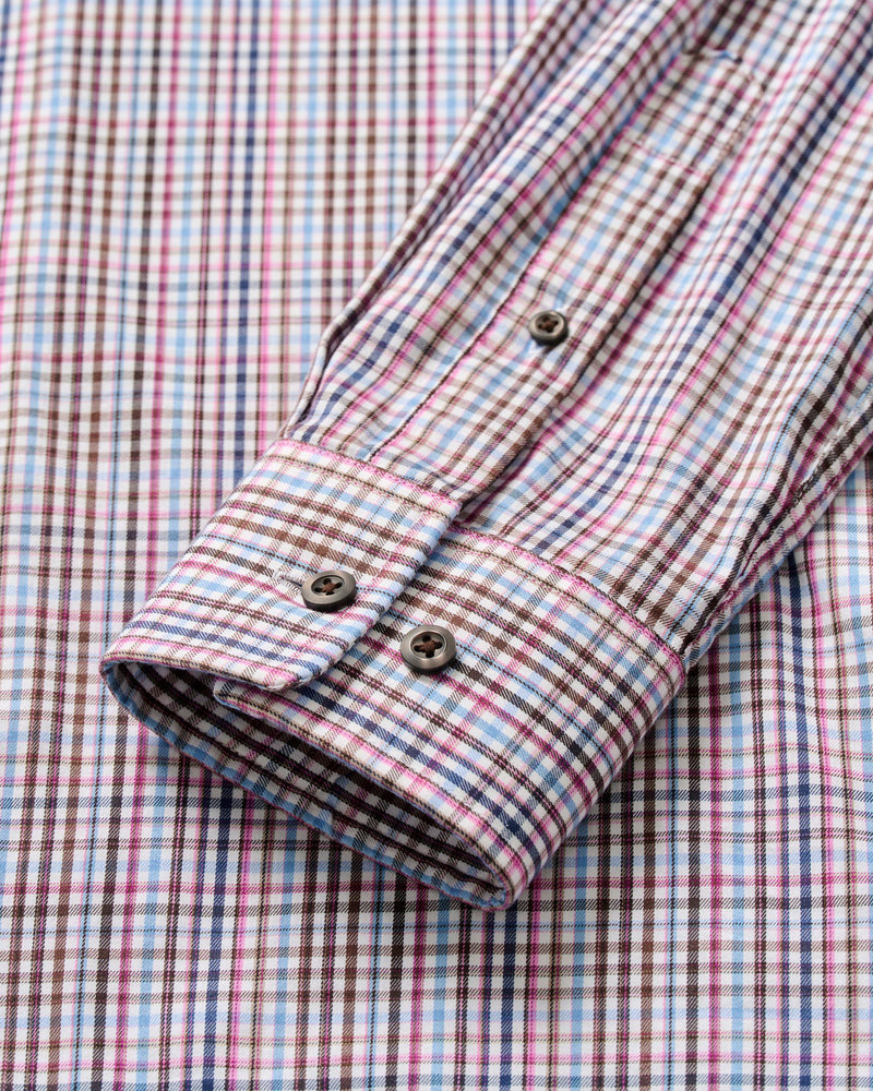 Adelson Natural Performance Button Down - Coffee