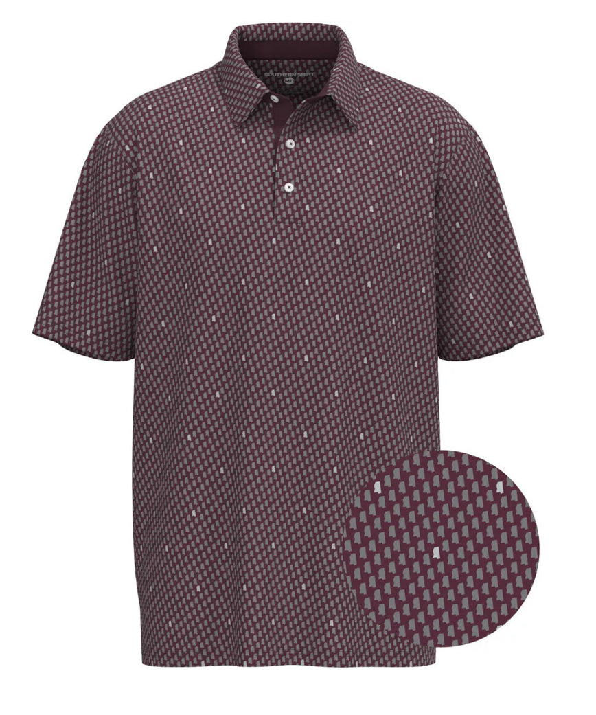 Magnolia State Printed Polo - Starkvegas