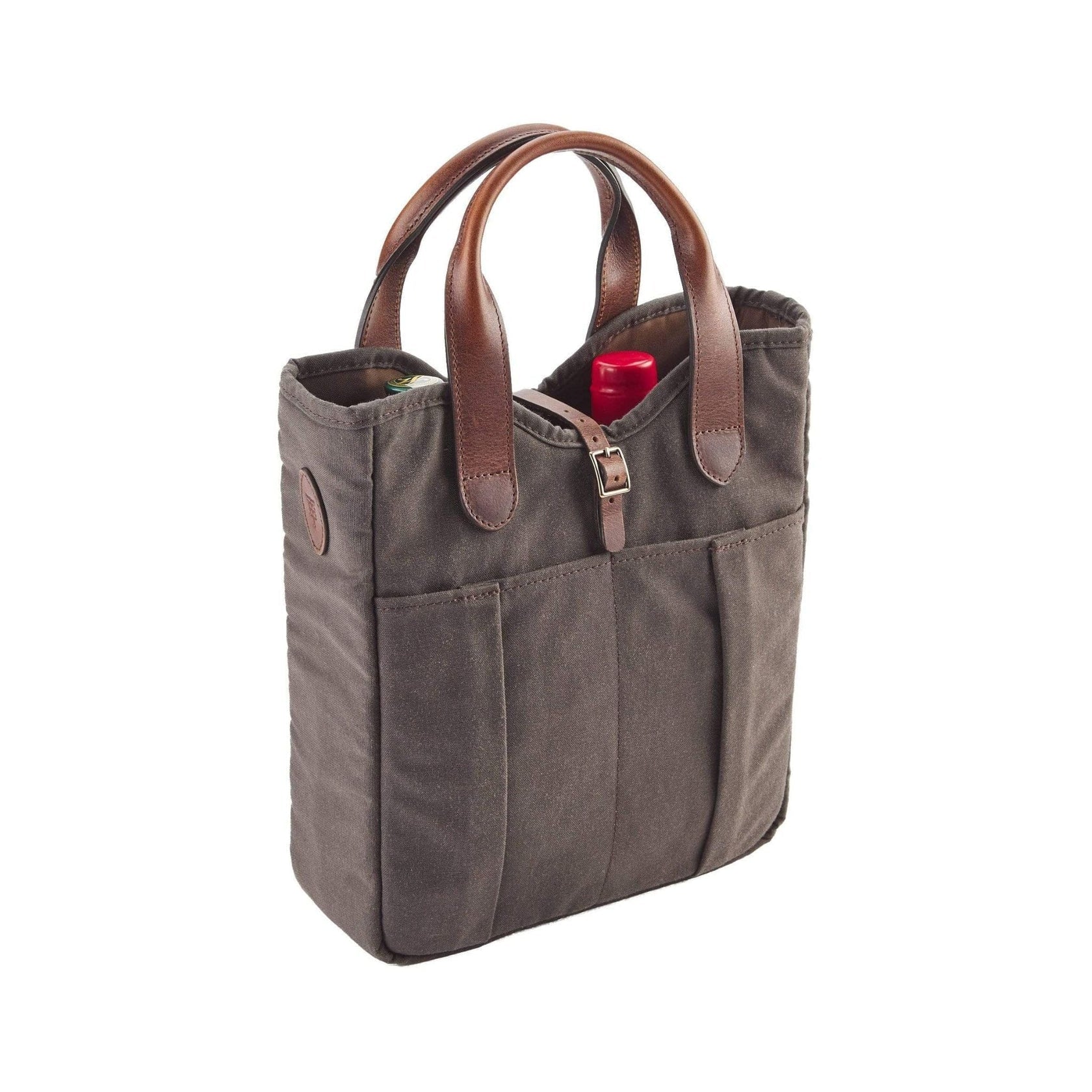 Canvas Whiskey Tote - Bark