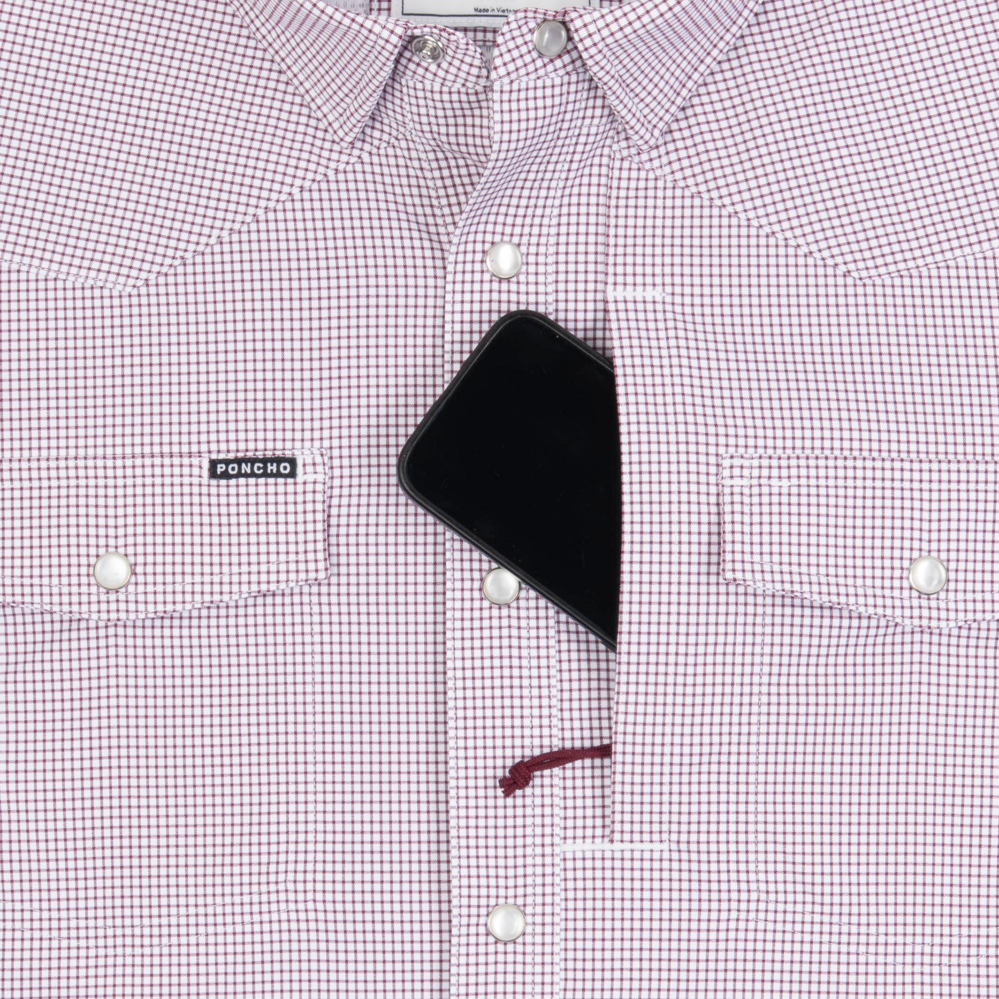 The Howdy Western Shirt - Maroon