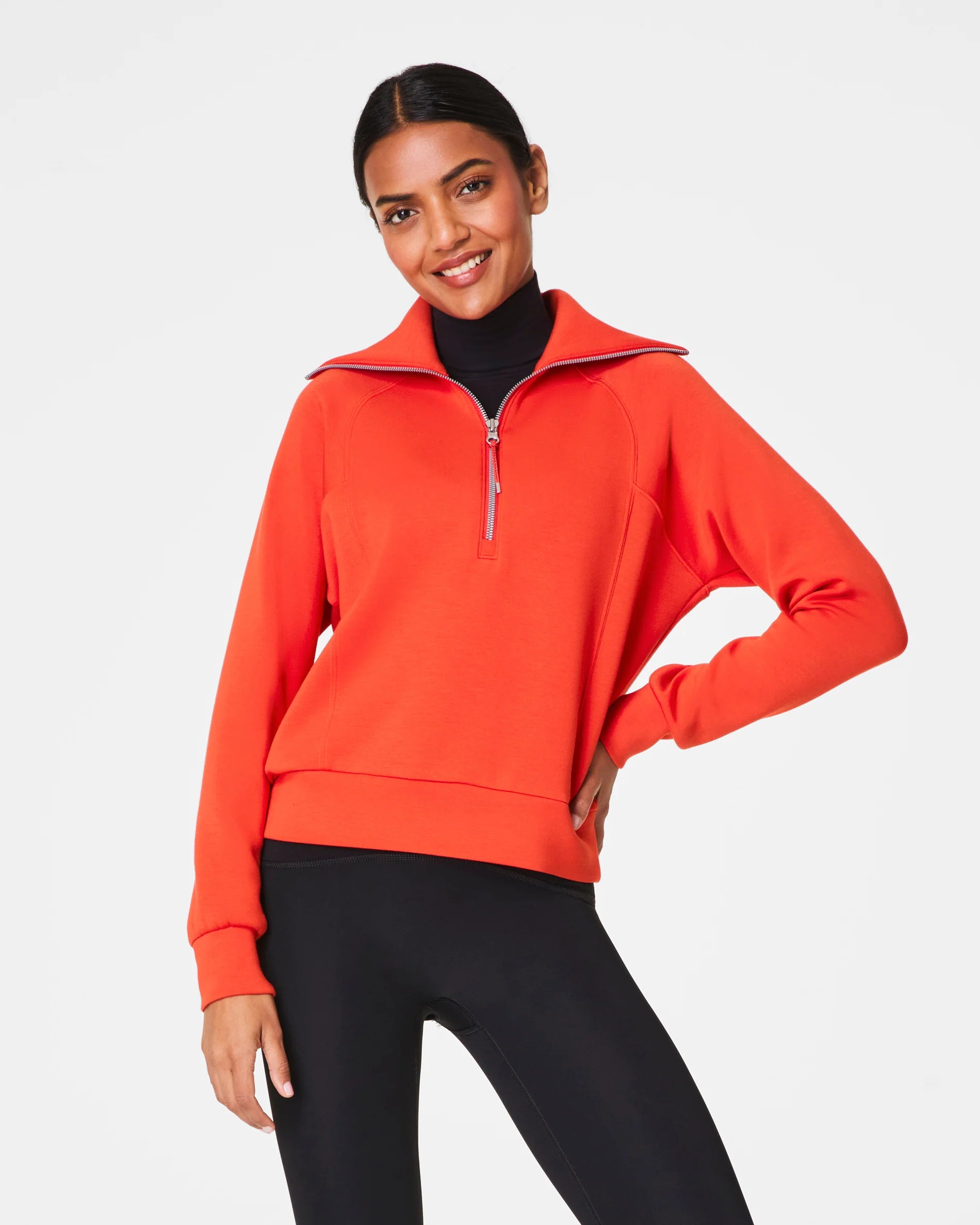 Spanx Airessentials HalfZip - Poppy