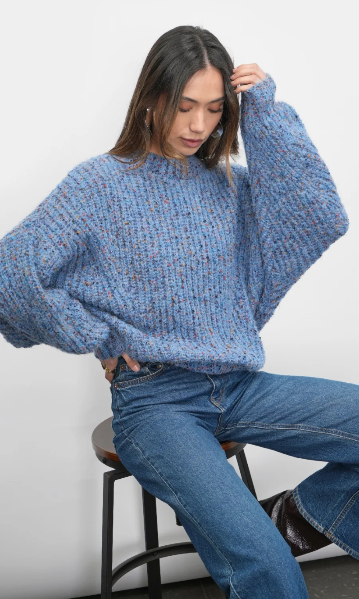 Jasper Speckled Slouchy Sweater