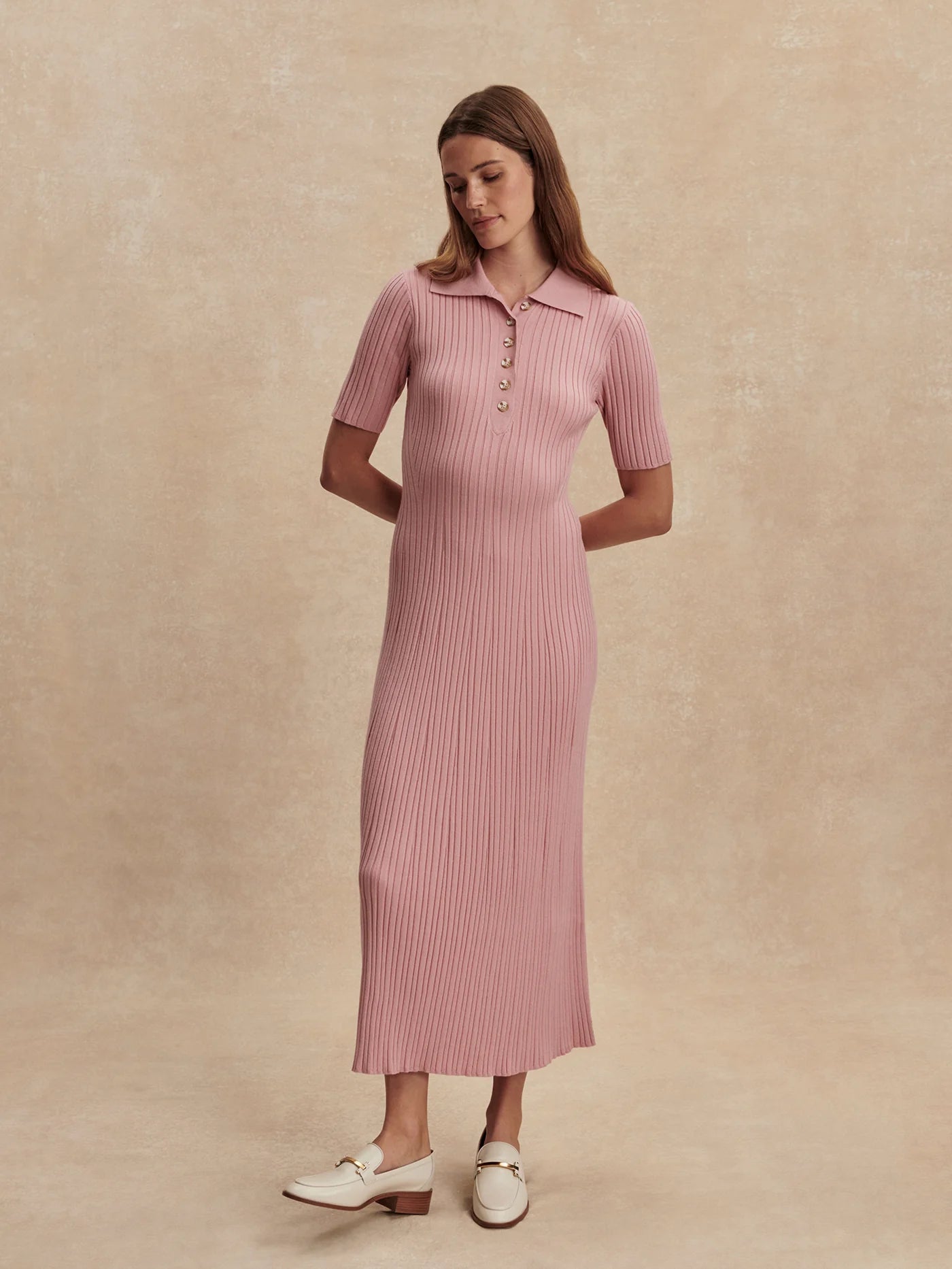 Varley Knit Maxi Dress-Zephyr Mauve