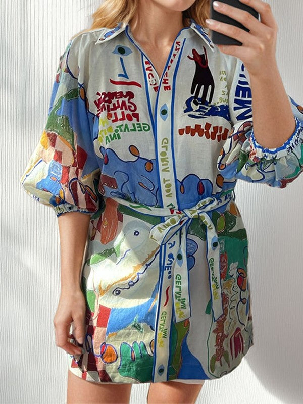 Pop of Graffiti Dress