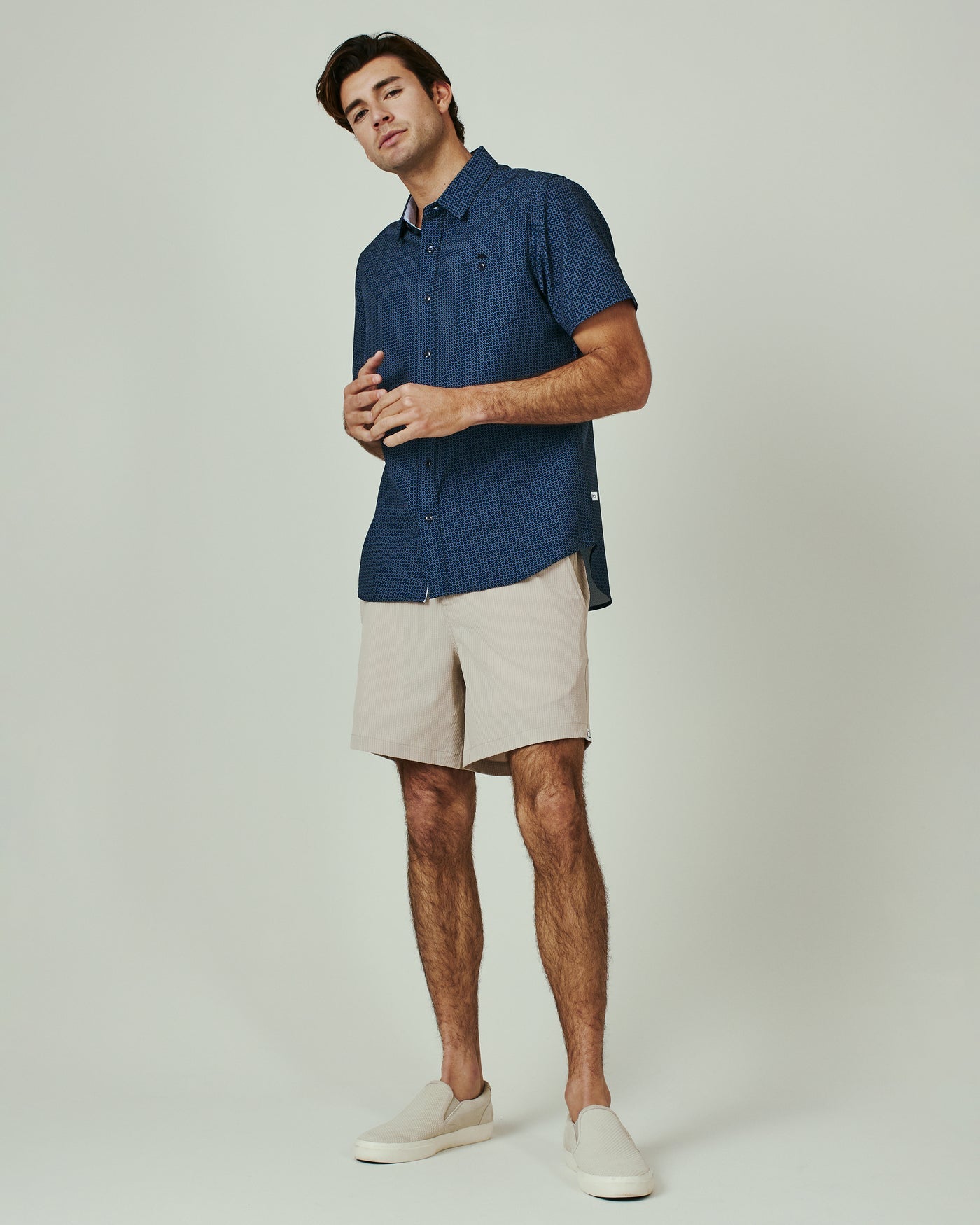 Leso Short Sleeve Shirt - Navy