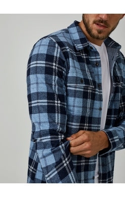 7 Diamonds Generation Flannel - LIGHT BLUE