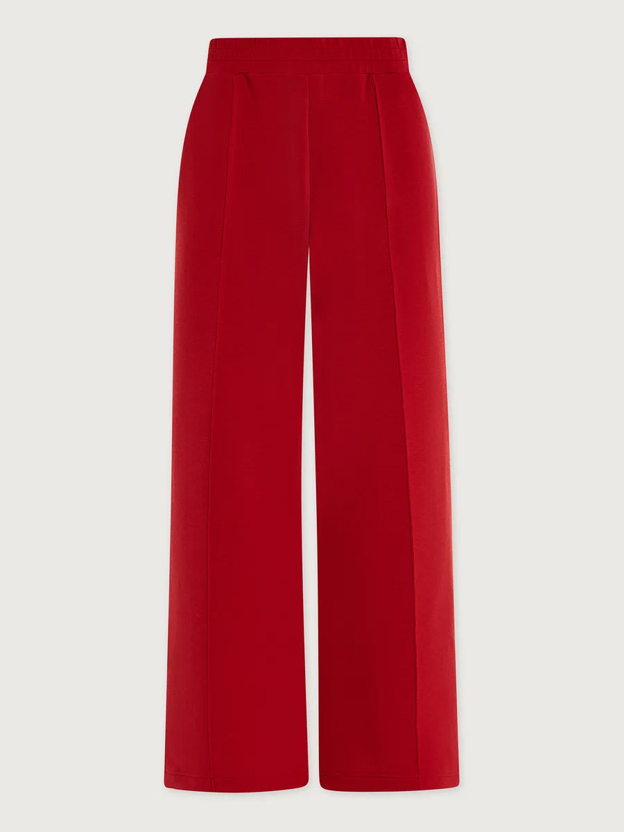 Varley-Olwen Button Sweat -Red Marl