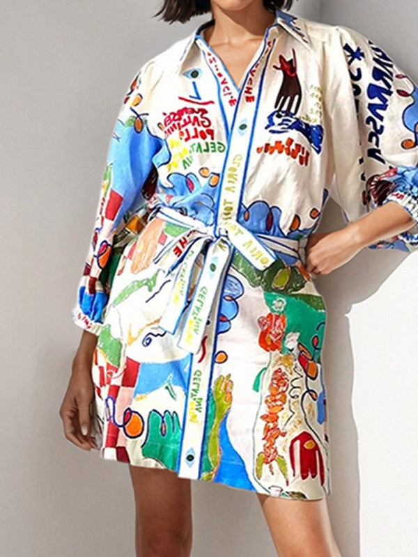 Pop of Graffiti Dress