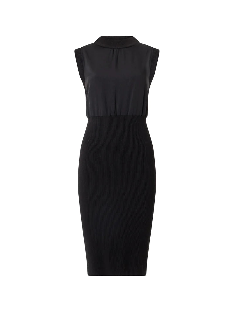 Krista Knit Sleeveless Rib Mix Dress