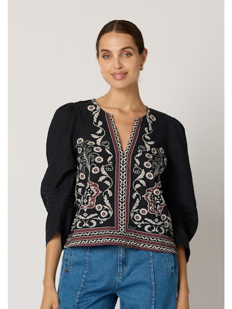 Farrah Blouse-Cardamon