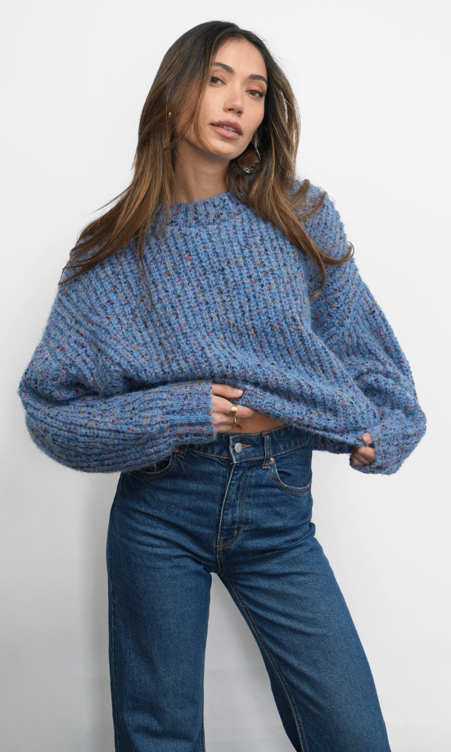 Jasper Speckled Slouchy Sweater