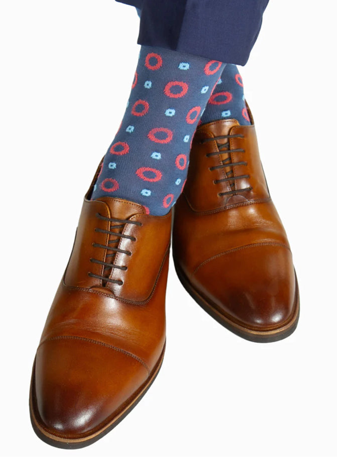 Blue Lifesaver Cotton Sock