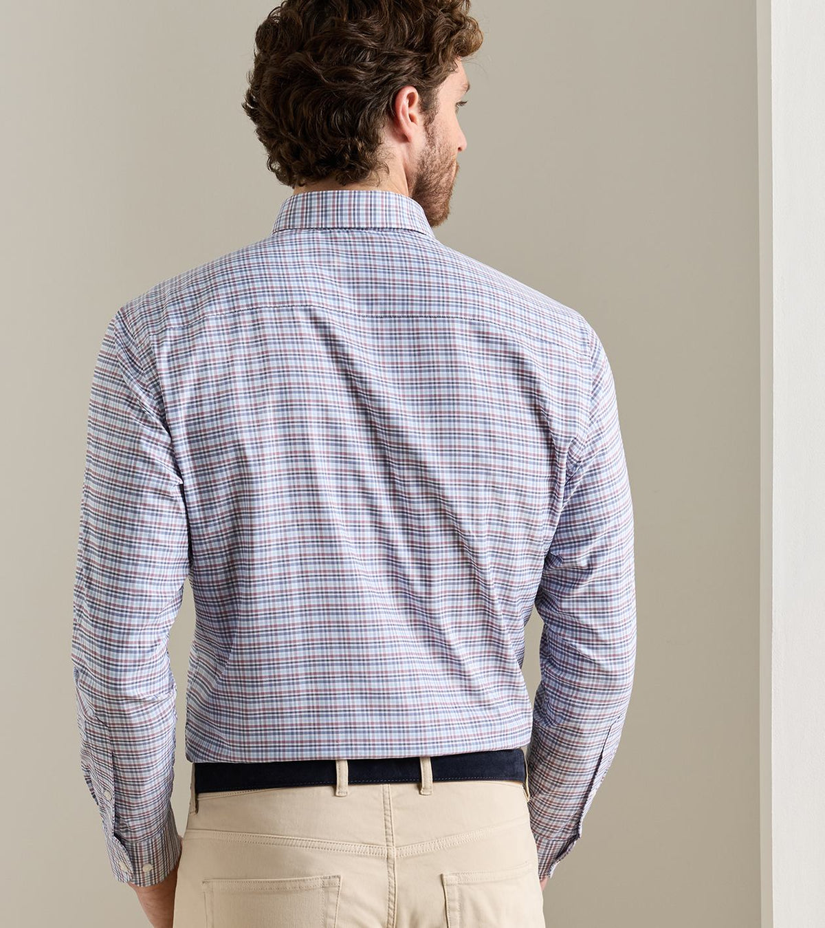 Wayne Performance Twill Sport Shirt - Blue Fresca