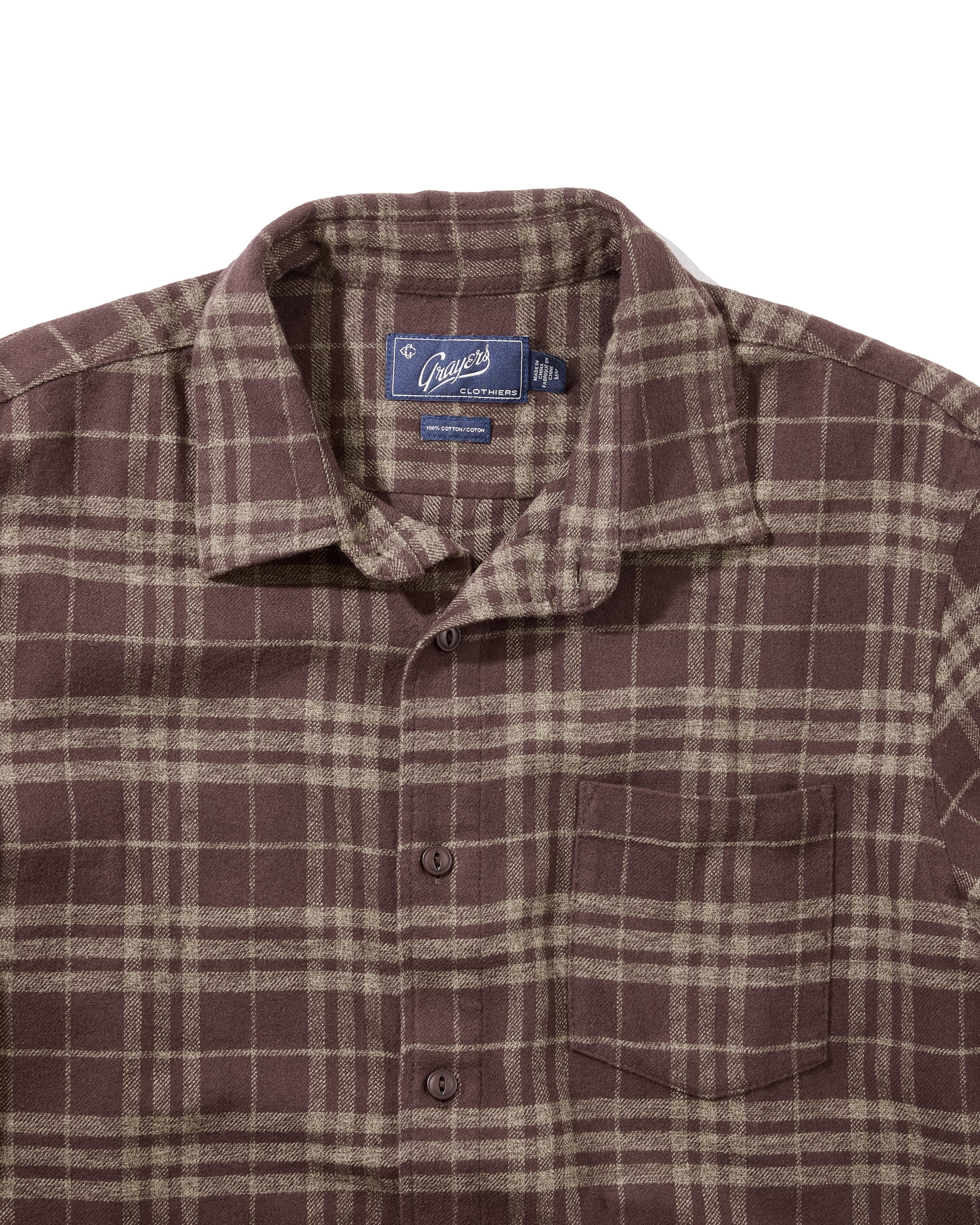 Jaspe Midweight Flannel - Brown Khaki
