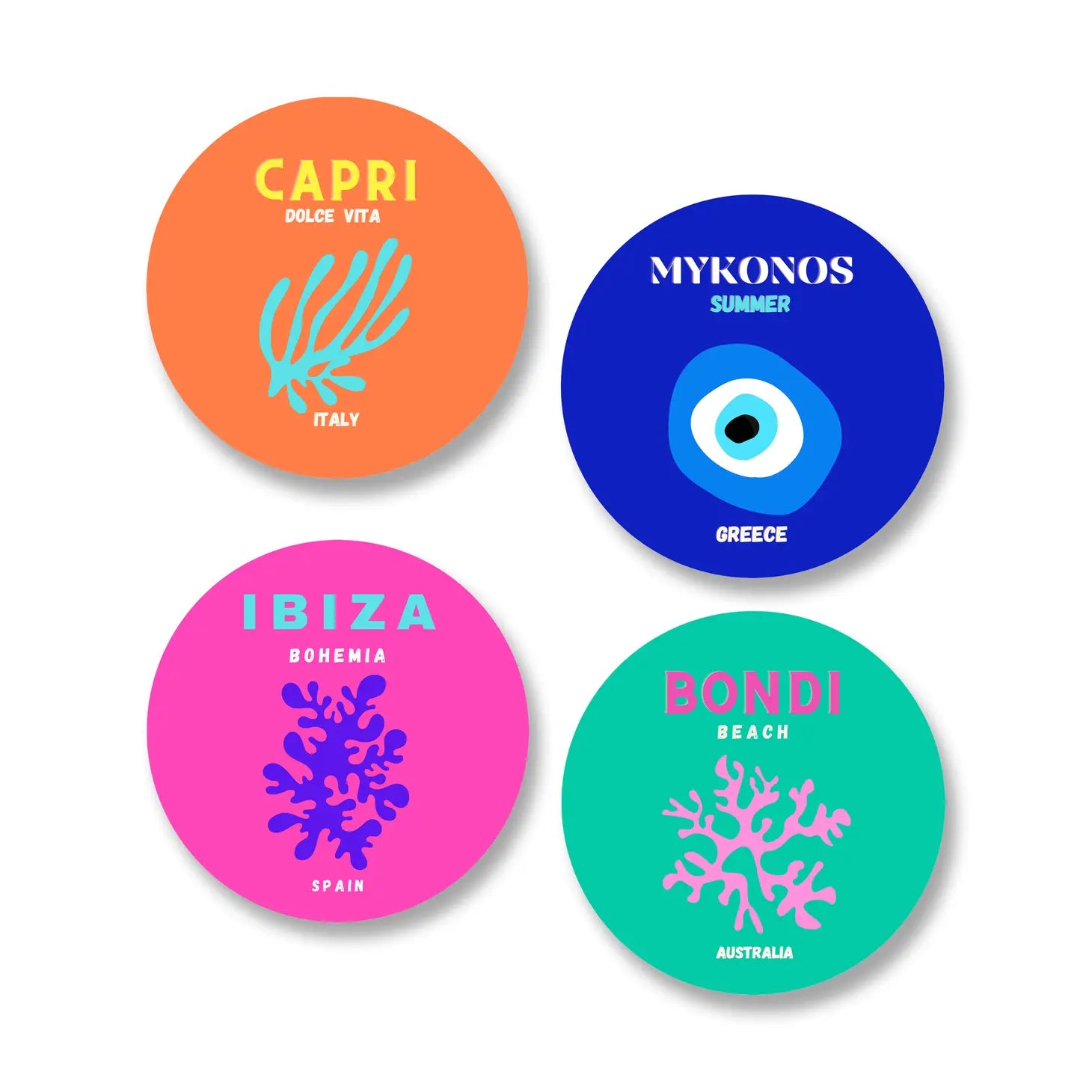 Dolce Vita Ceramic Coasters(4)