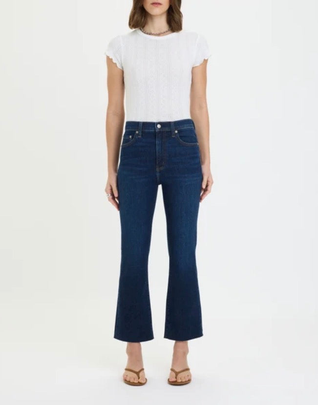 Daze-Shy Girl High Rise Crop Flare - Serene