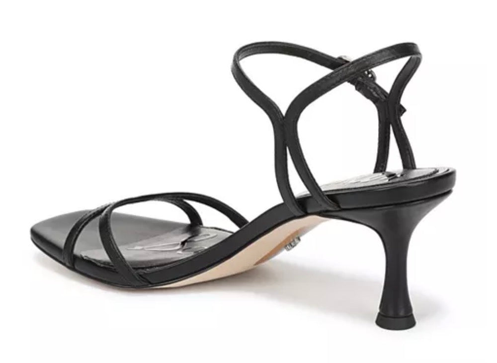 Presley Strappy Kitten Heel - Black