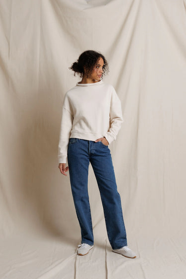 Arden Mock Neck French Terry Sweatshirt