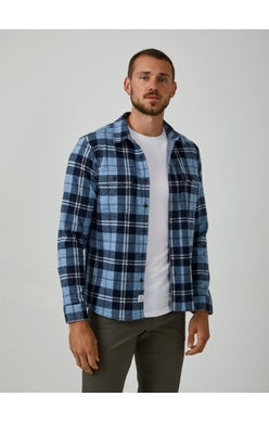7 Diamonds Generation Flannel - LIGHT BLUE