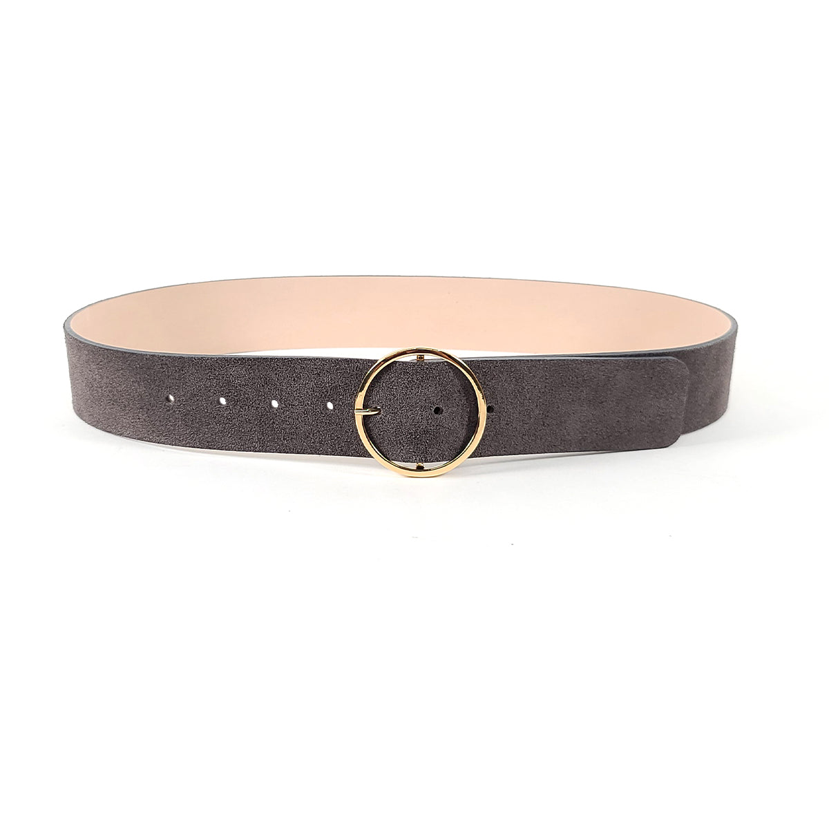 Molly Suede Belt-Charcoal