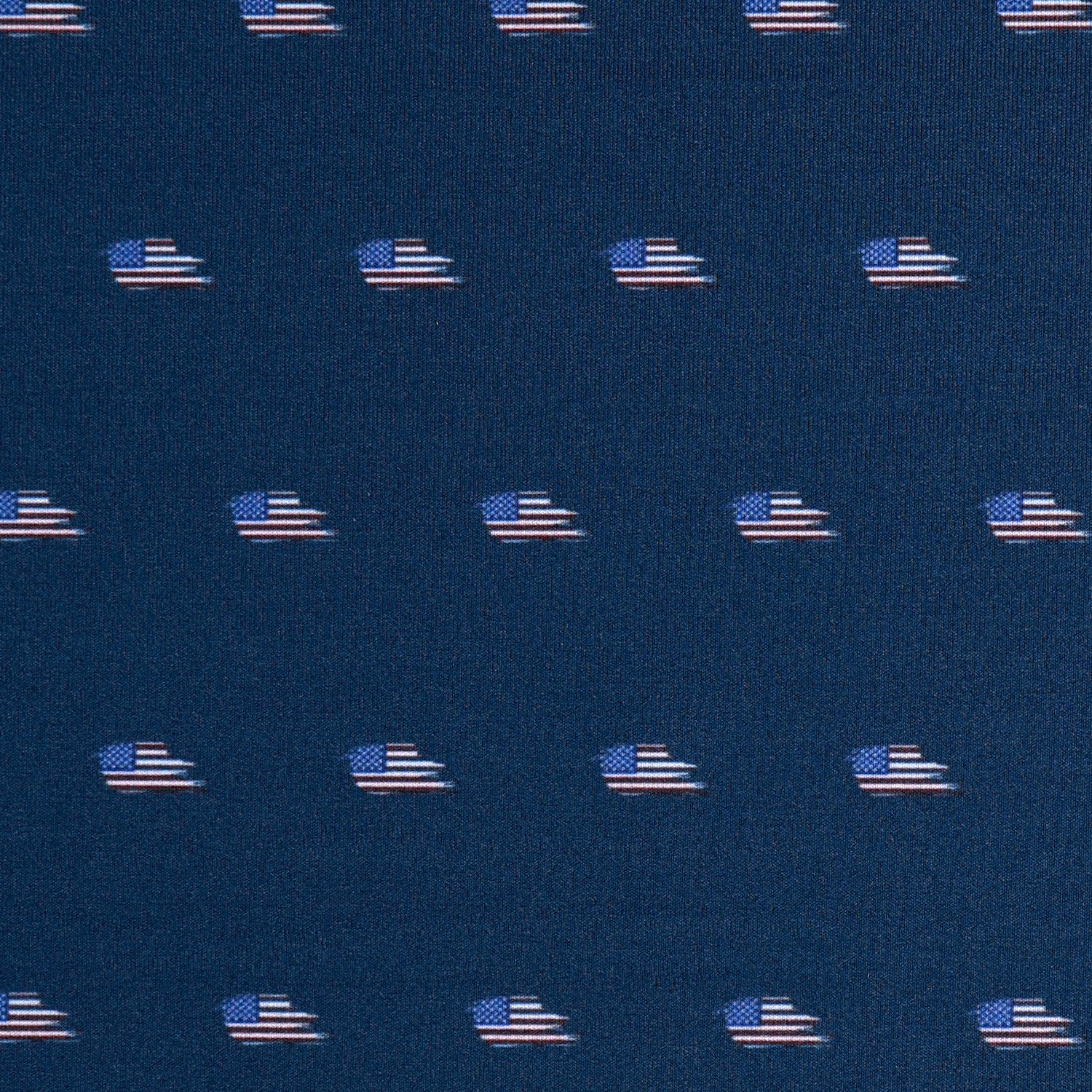 American Flag Polo - Denim Blue
