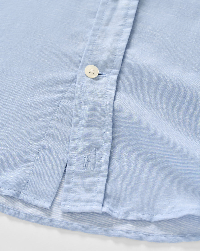McCarthy Linen Blend Shirt - Malibu