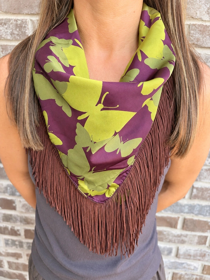 Autumn Flutter Fringe Scarf